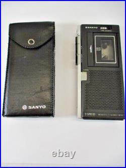 Vtg SANYO Executive Series Microcassette Recorder M5800 Earbud Power Supply