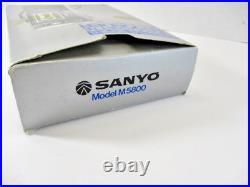 Vtg SANYO Executive Series Microcassette Recorder M5800 Earbud Power Supply