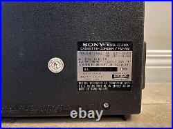 Vtg. SONY CF-200 A Cassette SW AM FM Portable Radio Works Great! Auto Shut Off