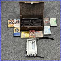 Vtg Sanyo M1770F Mini Radio Cassette Player Bundle With Case Tested 9 Cassette