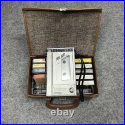 Vtg Sanyo M1770F Mini Radio Cassette Player Bundle With Case Tested 9 Cassette