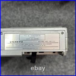 Vtg Sanyo M1770F Mini Radio Cassette Player Bundle With Case Tested 9 Cassette