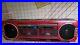 Vtg-Sharp-Boombox-WQ-276-Red-Stereo-Radio-Cassette-Recorder-Working-01-doa