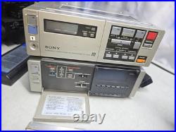 Vtg Sony SL-2000 Beta Cassette Recorder With TT-2000 HVC-2200 Camera & Editing