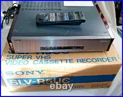 Vtg Sony SLV-R5UC Super S-VHS Stereo Video Cassette Recorder VCR with Remote & Box
