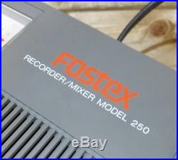 WORKING Fostex 250 Vintage Analog 4 Channel Multi Track Cassette Recorder Mixer