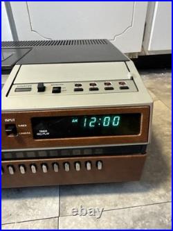 WORKING! Magnavox Top Loading Vintage VHS Video Cassette Recorder VK8227BRO1