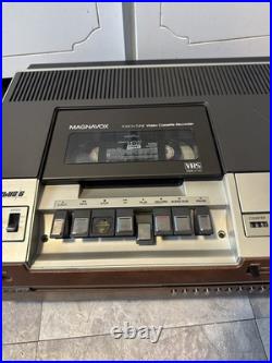 WORKING! Magnavox Top Loading Vintage VHS Video Cassette Recorder VK8227BRO1