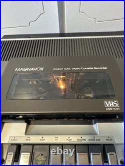 WORKING! Magnavox Top Loading Vintage VHS Video Cassette Recorder VK8227BRO1