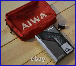 Walkman Aiwa HS-F07 with microphone and case stereo cassette recorder vintage