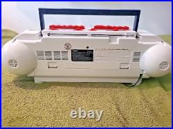 Working, Refurbished Vintage Pepsi Boombox/Dual Cassette Tape Player 1980's Working, Refurbished Vintage Pepsi Boombox/Dual Cassette Tape Player 1980's