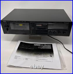 Yamaha K-540 Stereo Vtg Cassette Deck HX Pro Dynamic Bias Servo Tested See Video Yamaha K-540 Stereo Vtg Cassette Deck HX Pro Dynamic Bias Servo Tested See Video
