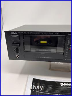 Yamaha K-540 Stereo Vtg Cassette Deck HX Pro Dynamic Bias Servo Tested See Video Yamaha K-540 Stereo Vtg Cassette Deck HX Pro Dynamic Bias Servo Tested See Video