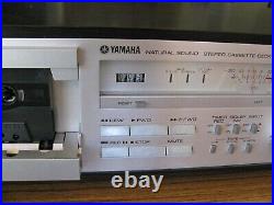 Yamaha K-550 Vintage 2 Head Cassette Deck Recorder New Belts Full Function Works