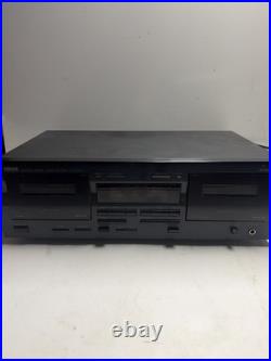Yamaha KX-W321 Natural Sound Dual Cassette Deck Tested Working Vintage Stereo