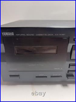 Yamaha KX-W321 Natural Sound Dual Cassette Deck Tested Working Vintage Stereo