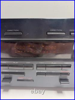 Yamaha KX-W321 Natural Sound Dual Cassette Deck Tested Working Vintage Stereo