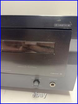 Yamaha KX-W321 Natural Sound Dual Cassette Deck Tested Working Vintage Stereo