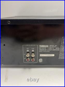 Yamaha KX-W321 Natural Sound Dual Cassette Deck Tested Working Vintage Stereo