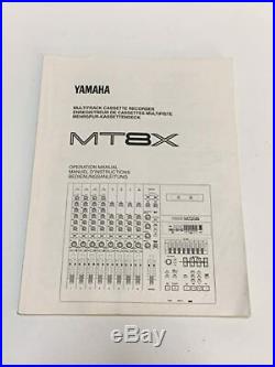 Yamaha MT8X Multitrack Cassette Tape Recorder 8track Vintage works perfect #74