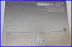 Yamaha Natural Sound Stereo Cassette Player Model K-07 Vintage Tested Recorder